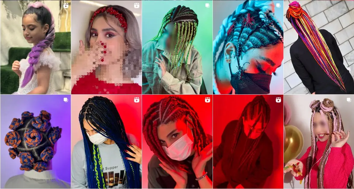 نمونه کار مرکز بافت مو مهتاب طاهری