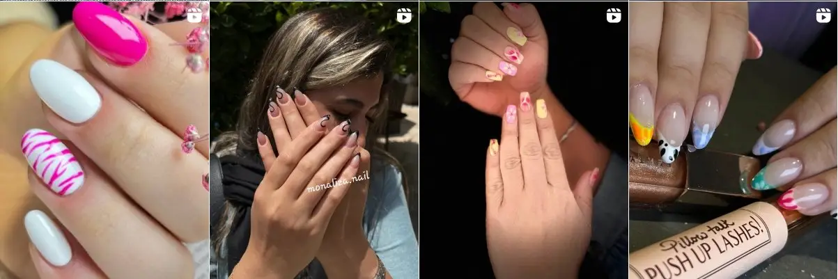 نمونه کار مونا آزادی؛ بهترین ناخن‌کار تهران در سالن ماکیاژ فرمانیه