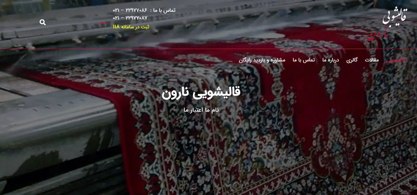 قالیشویی نارون